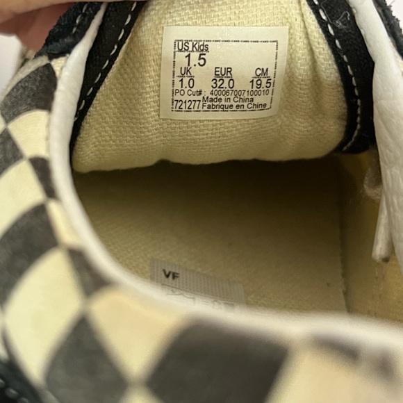 Vans Kids Primary Check Old Skool Sneakers - Picture 6 of 7